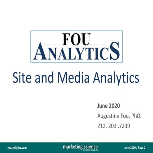 FouAnalytics DIY site media analytics fraud detection baked in