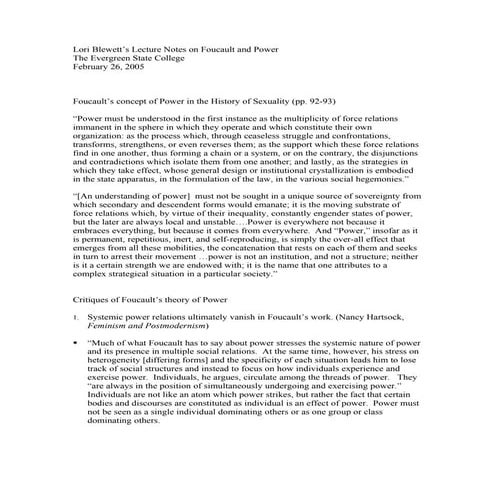 Foucault power | DOC