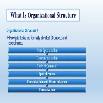 Foudation of organization structure