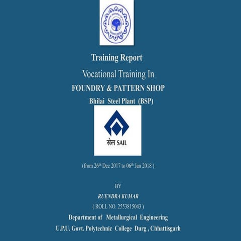 Vocational training Foundary shop  in. BSP