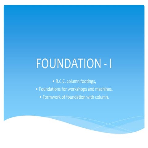 TYPES OF FOUNDATION