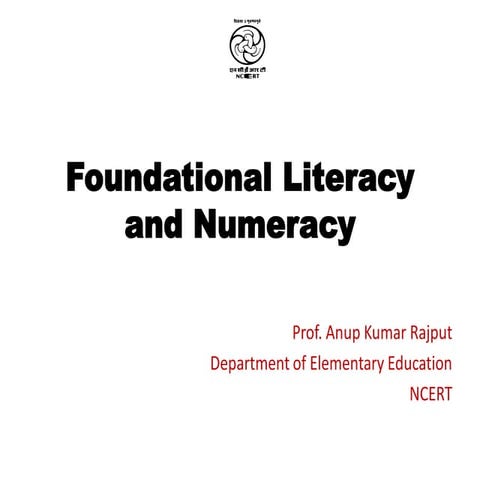 Foundational literacy and numeracy