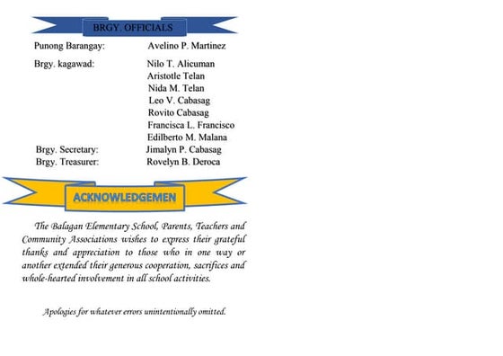 closing program sample | PPT