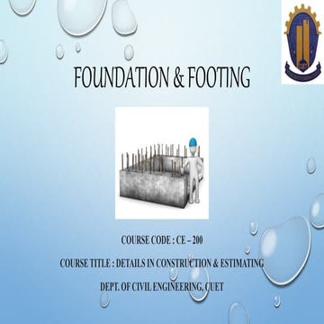 Foundation & Footings