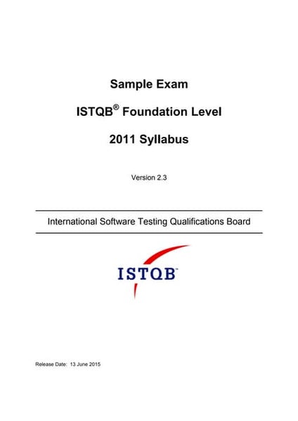 Istqb ctfl exam structure and rules v1 2 Istqb ctfl exam structure and rules v1 2