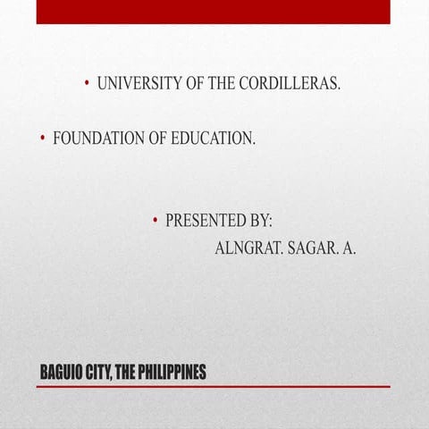 Foundation of education