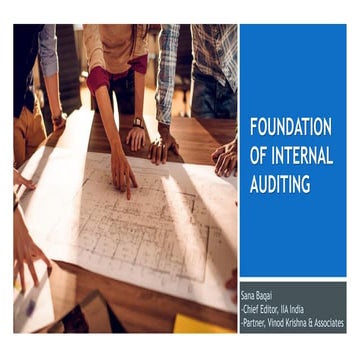 Foundation of Internal Auditing | Sana Baqai