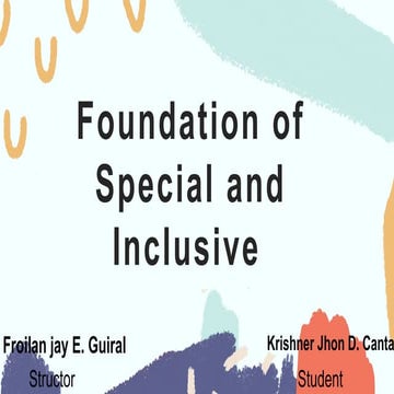 inclusive education | PPTX