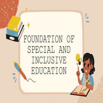 Foundation of Special and Inclusive Education.pptx