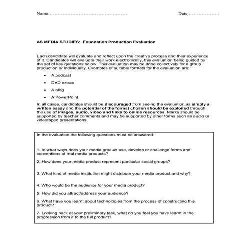 Foundation portfolio evaluation final