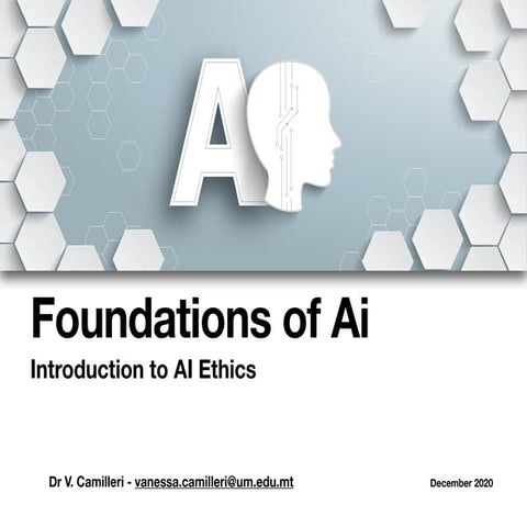 Foundations of AI Ethics 