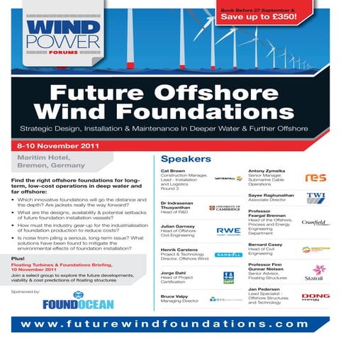 Offshore Foundations for Wind Turbines | PDF