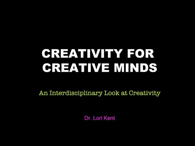 Foundations creativity