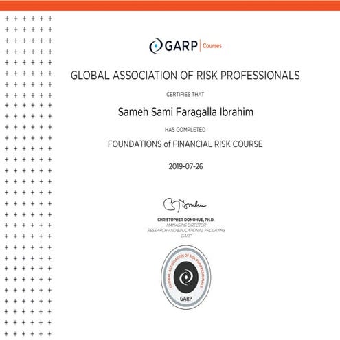 financial_risk Certification - GARP | PDF