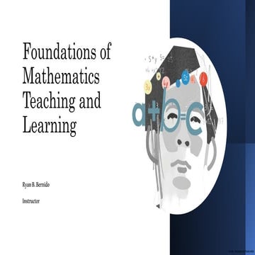 Foundations of Mathematics Teaching and Learning (Philippine Context) 