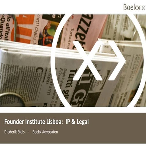 2018-12-04 Diederik Stols presents Legal at Founder Institute Lisbon Fall 2018