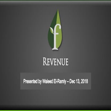 Founder mentor presentation   waleed e - revenue