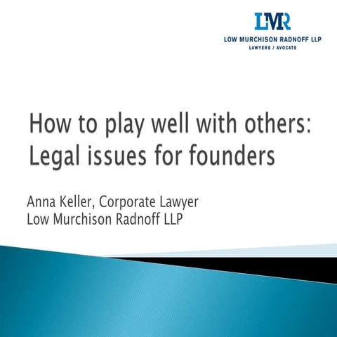 Founders dillemas   november 2015