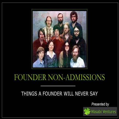 Founder Non-Admissions