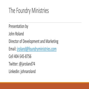 Foundry presentation