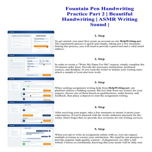 Fountain Pen Handwriting Practice Part 2  Beautiful Handwriting  ASMR Writing...