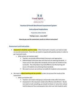 Fountas & Pinnell Leveled Reading Passages Assessment | PPT