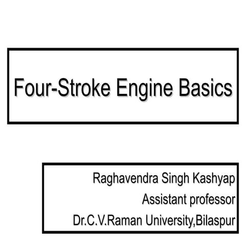 Four stroke engine-basics