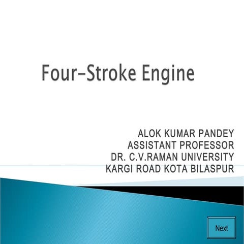 Four stroke engine-basics alok pandey