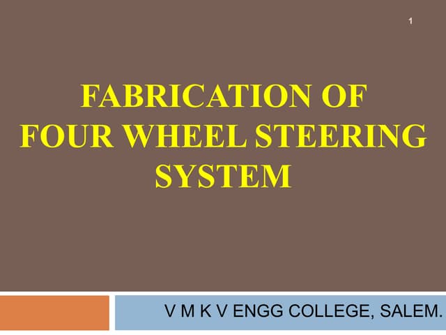 Four  Wheel  Steering  System