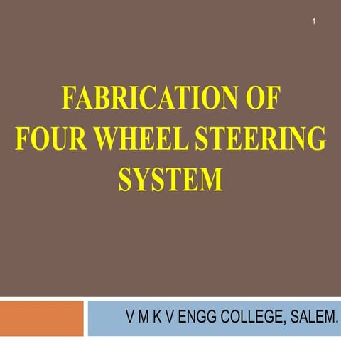 Four  Wheel  Steering  System
