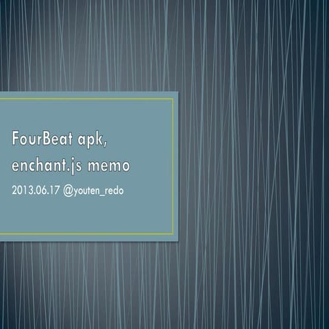 FourBeat apk, enchant.js memo #FourBeat