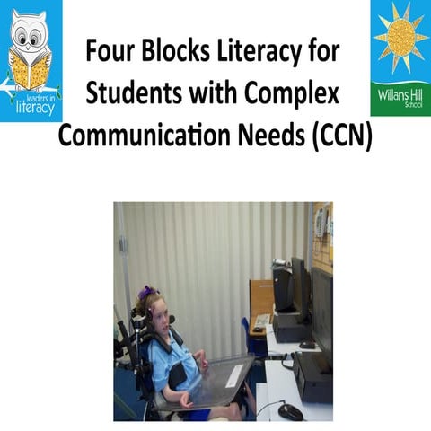 Four Blocks Literacy for Students with Complex Communication Needs