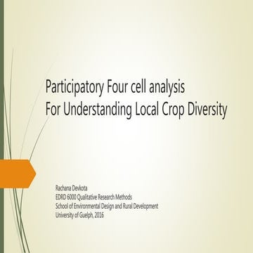 Four cell analysis rachana