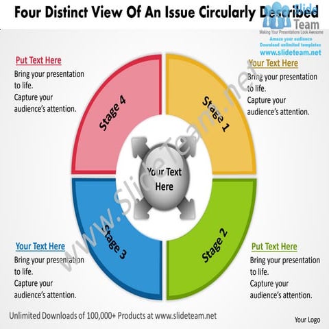 Four distinct view of an issue circularly described flow layout network power...