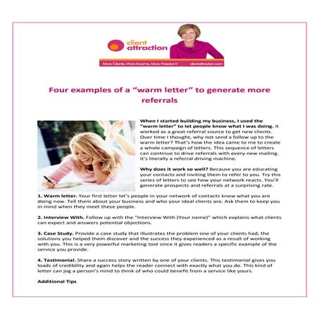 Referral Letter Samples | PDF