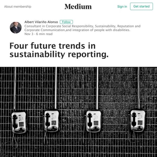 Four future trends in sustainability reporting  | Albert Vilariño Alonso | Me...