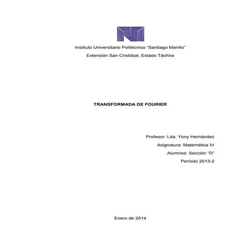 Transformada de Fourier