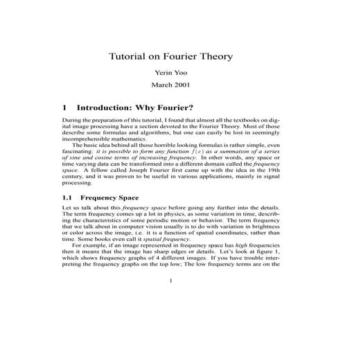 Fourier analysis