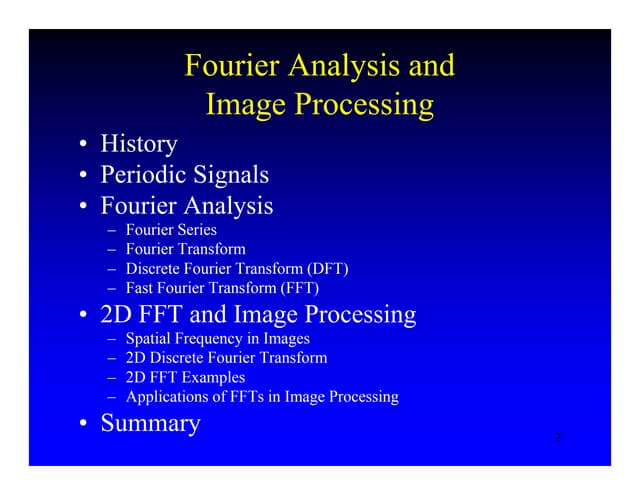 Fourier slide