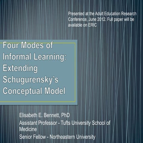 Four modes of informal learning