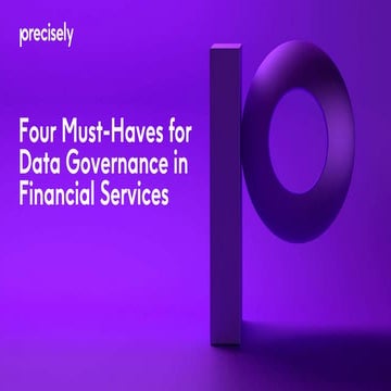 Four Must-Haves for Data Governance in Financial Services