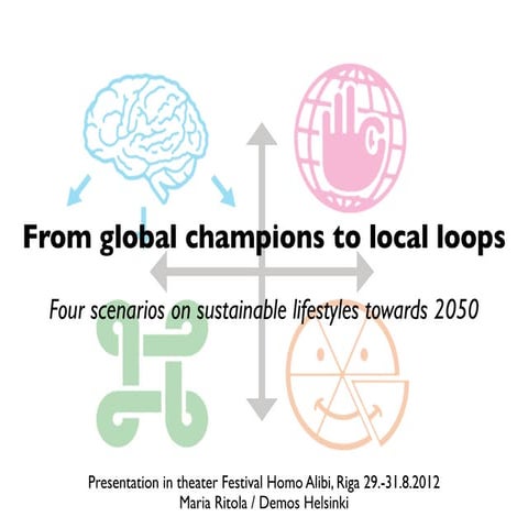 From global champions to local loops: Four scenarios on sustainable lifestyle...