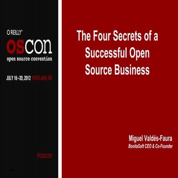 Four Secrets of a Successful Open Source business