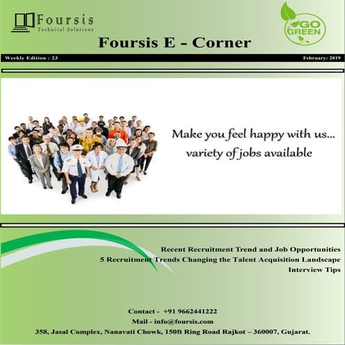 Foursis   E - corner -  23rd edition - 4th February 2019