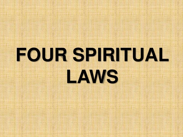 Four spiritual laws