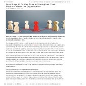 Four Steps CIOs Can Take to Strengthen Their Position within the Organization...