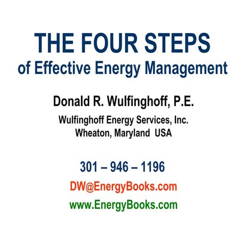 Four steps of_energy_managment
