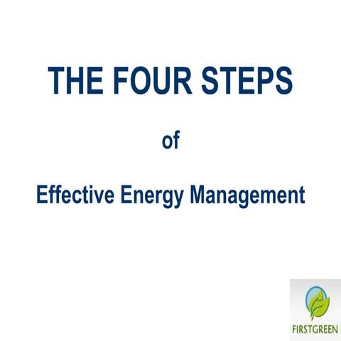 Four Steps Of Energy Managment