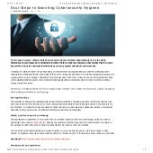 Four Steps to Boosting Cybersecurity Hygiene - ITSecurityWire.pdf