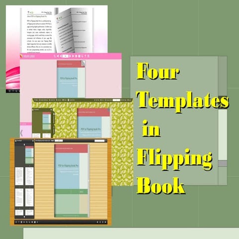 Four templates in flipping book